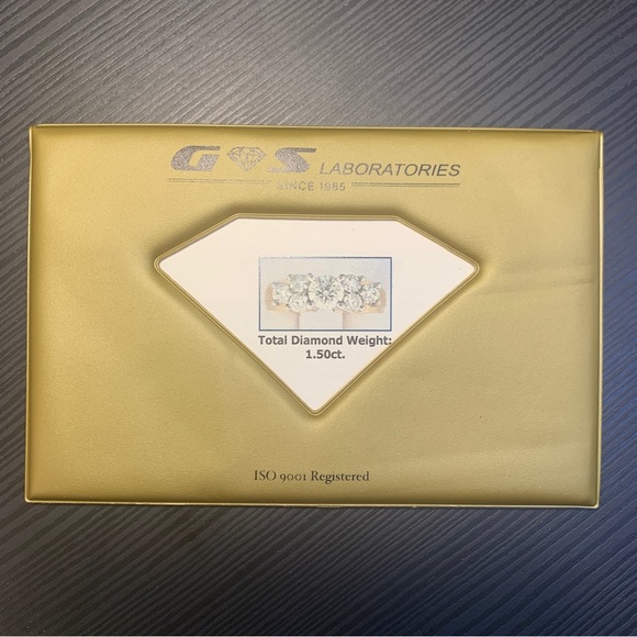 STUNNING $10,000 Diamond Cluster Wedding Set - Picture 7 of 12